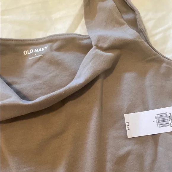 Set of two Old Navy Pink and Tan Sleeveless Fitted Bodysuit - Picture 3 of 5